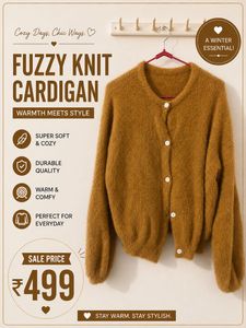 Cozy Fuzzy Knit Cardigan