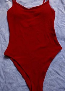 Bright Red Padded Swimsuit