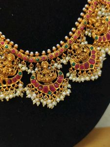 Traditional Lakshmi guttapusalu haram Earrings