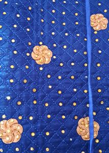 Royal Blue Embroidered dress