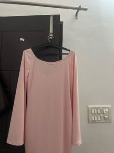 pastel Pink Twist Front newme mini dress