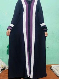 Elegant Striped Abaya