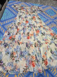 Floral Tiered Off-Shoulder Maxi Dress