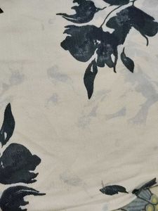 White Floral Print Blouse
