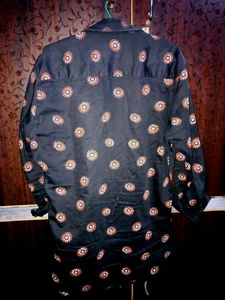 Printed Black Shirt