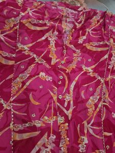 Vibrant Pink Kurta Set with Trousers