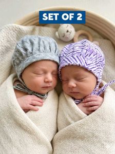 Adorable Baby Bonnet Set