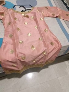 Party Wear Suit Baby Pink