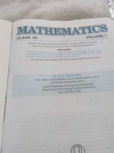 R.D. Sharma Mathematics Books for Class XII