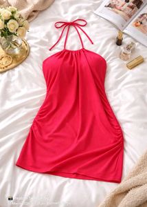 Chic Halter Neck Pink Dress || Bollywood choice 😍