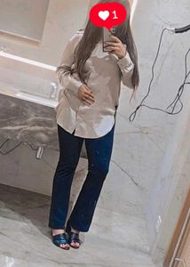 Greyish Satin H&amp;M Shirt