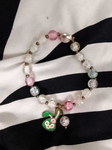 Cute Bunny Charm Beaded Bracelet