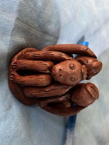 Gandhi three monkeys Handmade Clay Figurine