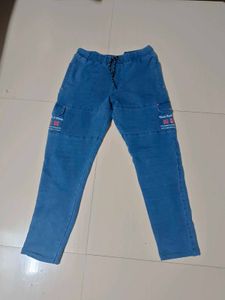 Blue Cargo Pants