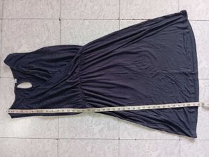 Chic Blue Wrap Dress