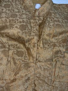 PREMIUM BANARASI GOLDEN BLOUSE.