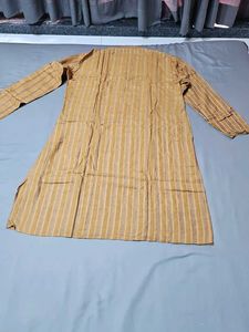 Yellow Striped Kurta