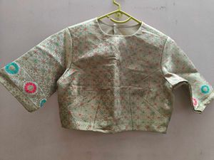 Elegant Brocade Blouse