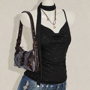 Glitter Draped Top (S)