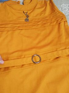 Mustard Sleeveless Dress