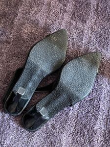 black slingback heels