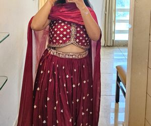 Maroon Color Lehenga Choli From Soch