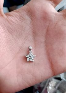 Pure Silver Chain And Star Pandel