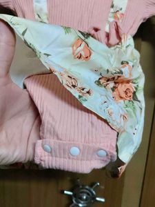 Floral Baby Outfit with Headband