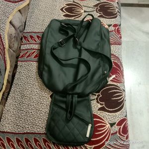 Leather College Bag.