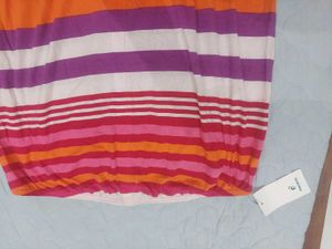 Strapless Striped Summer Dress