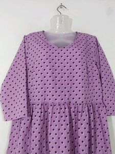 Deebaco Lavender Printed Dress (Women)