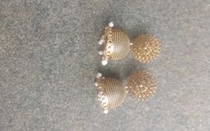 Golden Jhumka Earrings