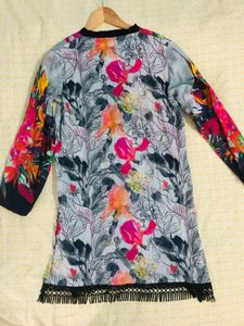 Pakistani Floral Print Kurta