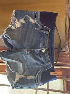 Distressed Y2K Denim beach Shorts