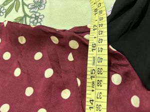 Chic Polka Dot &amp; Lace Blouse