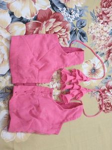 Pink Blouse And Orange Blous Combo