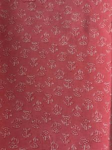 Pink Printed cotton cord set for women