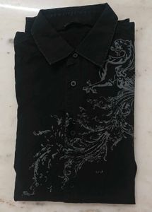 Stylish Black Shirt with Unique Design