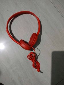 Bright Red Headphones