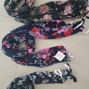 New Set Of 3 Scarfs/Stoles