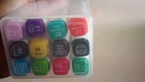 12 Color Twin-Tip Markers Set
