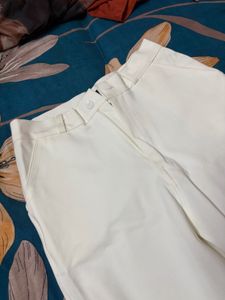 Cream Wide Leg Trousers brand new