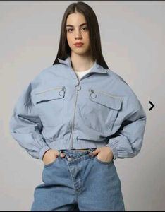Zip-Front Jacket with Flap Pockets