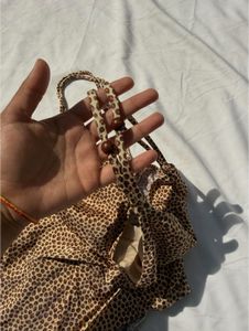 Leopard Print Bikini Top