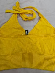 H&amp;M Divided Yellow Knit Sweater