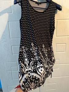 Chic Polka Dot &amp; Floral Print Sleeveless Top
