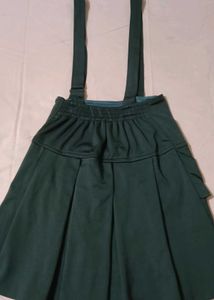 Green Suspender Skirt
