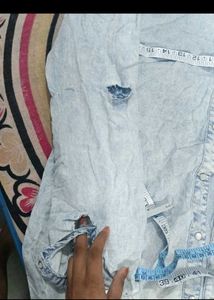Light Wash Denim Shirt Dress