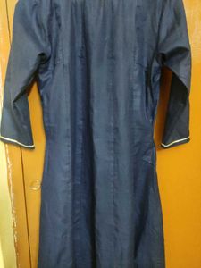 Elegant Navy Blue Kurta Pant Set