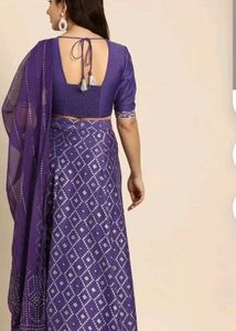 Beautiful Purple Lehenga choli Set with Embroidery